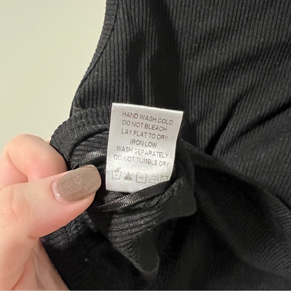 All the Ways x Revolve Black Sweater Crop Top - Picture 5 of 6